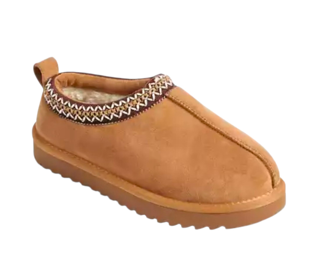 Maurices Super Cush Charlie Womens Faux Suede Leather Brown Clog Shoes Size 9M